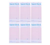 LABRIMP 6 blocchi note per camerieri: blocco note per camerieri per scrivere promemoria - blocchi per scontrini per ospiti per scuola, ufficio e ristoranti - blocco per scrivere per cameriera rosso