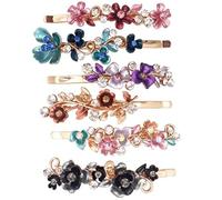 LABRIMP 6 Pezzi Mollette per Chioma Vintage in Rame Struttura Stabile e Tenuta Sicura, Accessori Eleganti per Donne Adatti a Molte Occasioni Colore Casuale