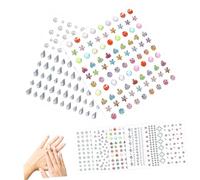 LABRIMP 7 Fogli Adesivi con Autoadesivi per Occhi Piccoli Gioielli per Make Up Feste Halloween e Festival Decorazioni Facili Applicare e Lunga Tenuta