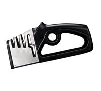 LABRIMP Affilacoltelli Manuale Professionale Design Ergonomico e Materiali Plastico, Acciaio e Diamante, Affilatore Compatto per Coltelli da Cucina
