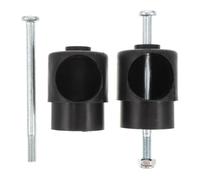 LABRIMP Armrest Bushing for Recliners, Connettore per Bracciolo di Poltrone Reclinabili in Plastica Nera con Foro per Vite, 2 Set, per Uso Esterno e Giardino