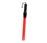 LABRIMP Bacchetta Segnaletica Rossa 43cm Design Multifunzione e Luce Lampeggiante Fluorescente per Controllo e Gestione della Circolazione Stili multipli
