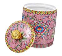 LABRIMP Barattolo Ceramico Vintage Per Tè Contenitore Multifunzionale Per Foglie Sciolte e Bustine Ceramica Ottimo Per Conservare Aromi e Piccoli Oggetti Design Elegante Per La Casa