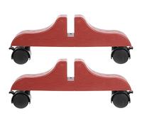LABRIMP Base Divisoria in Plastico Marrone 2 Pezzi per Pannelli Divisori, Pratica ed Efficiente, Stile Rustico per Mobili e Paraventi