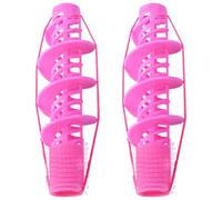 LABRIMP Bigodini per Chioma Flessibili 2 Pezzi per Donne, Materiale Plastico Elastico in Gomma, Strumenti per Arricciare Chioma a Casa Stili Diversi