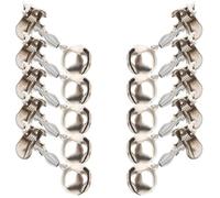 LABRIMP Campanelli D'allarme per Pesca Clip in Metallo 10 Pezzi Indicatori di Abboccata per Canna da Pesca Esterna Suono Forte Sportiva Stile Casuale