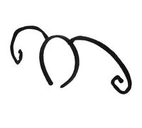 LABRIMP Cerchietto Nero Antenne di Formica per Halloween e Cosplay, Comodo da Indossare e Delicato sulla Pelle