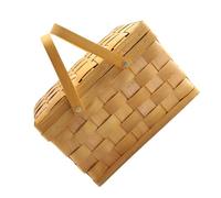 LABRIMP Cesta da Picnic con Manici Contenitore per Frutta e Pane Basket Decorativo Facile da e Riutilizzabile per Nic e Regali Colore