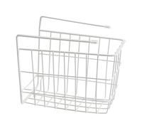 LABRIMP Cestino Portaoggetti da Appendere 1 Pezzo in Ferro Bianco Design a Forata, Organizer Multifunzionale Facile da Mantenere Asciutto per Cucina e Bagno