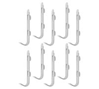 LABRIMP Clip Per Ripiani Del Frigorifero in Acciaio Inox 10 Pezzi Morsetti Supporto Per Congelatore Ganci Robusti Per Ripiani Design Elegante e Semplice Facile Installazione e Utilizzo