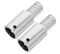 LABRIMP Connettore Filettato per Scopa 22 Mm Americano, 2 Pezzi in Alluminio, Adattatore per Asta di Prolunga, Punta per Manico Scopa, Accessori per Pulizia Domestica