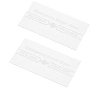 LABRIMP Copertura di Sicurezza per Vetri Rotti 2 Pezzi, Pannello Trasparente per Interruttore di Rottura del Vetro Antincendio, Resistente al Calore e Adatto per Dispositivi di Emergenza