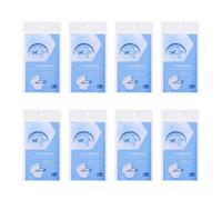 LABRIMP Copri Water Wc Usa e Getta, 10 Confezioni da 6 Pezzi, in Pe Film e Resistente per Hotel e Ktv