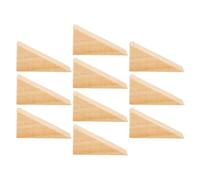 LABRIMP Cunei Triangolari Fermaporta in Legno 10 Pezzi Antiscivolo | Porte e Porte Pesanti, Uso Versatile e Stabile, Dimensioni 6x2x3 Cm, Set da 10