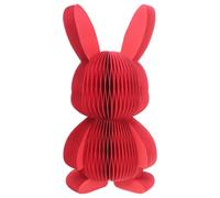 LABRIMP Decorazioni per la Caccia alle Uova: Decorazione a Nido d'Ape a Forma di Coniglietto Pasquale - Ornamento Primaverile a Forma di Coniglietto da Appendere - Decorazione per un'atmosfera