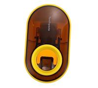LABRIMP Dispenser Automatico per Dentifricio da Parete, Supporto Portaspazzolino in Abs Aspirazione a Vuoto, per Bagno e Casa, Giallo Colore Casuale