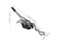 LABRIMP Estrattore di Potenza Manuale Doppio Gancio Tenditore Cavi a Cricchetto Leggero 1T Attrezzo per Estrazione Cavo Verricello per Lavori Gravosi e Trasporto Facile