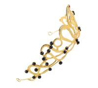 LABRIMP Fascia per Chioma Corona da Sposa a Tema Egiziano Serpente in Lega Dorata, Tiara Strass Luminosi per Feste di Compleanno, Halloween e Accessori Chioma da Donna Elegante