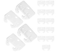 LABRIMP Ferma Cassetto a Forma di Granchio 15 Pezzi in Plastica Bianca | Guide per Cassetto e Armadio, Montaggio Interno, Supporto Stabile e Sicuro, Confezione da 15 Pezzi