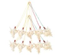 LABRIMP Fischietto A Forma Di Conchiglia Naturale 10 Pezzi Fischietto A Conchiglia Decorazione Per Ragazzo Ragazza Rumoroso Per Feste