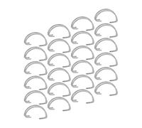 LABRIMP Ganci per Porta Gabbia per Allevamento e Uso Domestico 40 Pezzi in Acciaio Inossidabile Argento, Resistenti e Buona Capacità di Carico, Design Semplice e Pratico