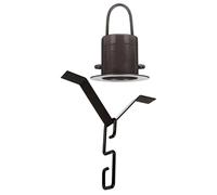 LABRIMP Gancio di Montaggio per Catena della Pioggia Adattatore Metallico | Set da 1, Lega di Alluminio e Ferro, Design a V, Drenaggio Antischizzo per Bacini e Pluviale