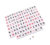 LABRIMP Gioco da Tavolo Mahjong Bianco in Plastico e Carta per Insegnamento Interattivo e Attività di Memoria in Aula e Insegnanti