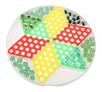 LABRIMP Gioco di Dama Perle di Vetro Interattivo in Plastica e Vetro e Adulti, Gioco Educativo per Coltivare Pensiero Strategico a Natale o Compleanno Stili multipli