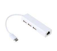 LABRIMP Hub USB C con Porta Ethernet e Porte USB per Smartphone Type-C Plus Note Adattatore LAN Esterno per Connessione Stabile e Trasferimento Informazioni Efficiente