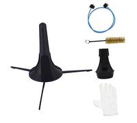 LABRIMP Kit di Pulizia per Tromba Spazzoline Piccole, Supporto e Sordina Pratica in Plastico e Metallo la Manutenzione degli Strumenti Musicali