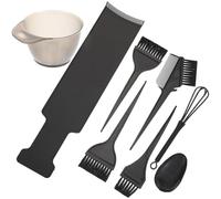LABRIMP Kit per Tintura Chioma Spazzola Nera in Plastica, Pettine e Ciotola per Miscelare, Facile da Usare per Ritocchi Radice, Adatto a Salone e Fai da Te Stili multipli