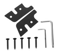 LABRIMP Kit Riparazione Aletta Parasole Auto Nero Clip Fissaggio Resistente e Supporto Montaggio per Visiera Semplice Installazione e Sostituzione Rapida