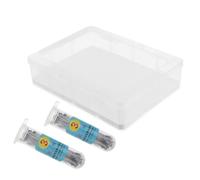 LABRIMP Kit Scatola per Campioni di Piante in Plastico con Spilli e Coperchi, Adatto per Esperimenti Biologici e Raccolta Specimen