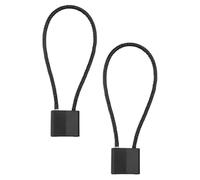 LABRIMP Lucchetto per Bicicletta 2 Pezzi Cavo in Filo di Acciaio Nero, Antigraffio e Sicurezza Ciclo, per Manubrio e Bici da Strada