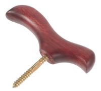 LABRIMP Manico ergonomico per bastone in legno marrone, pomello intagliato, supporto e bilanciamento, adatto per passeggiate all'aperto e in casa per uomo