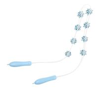 LABRIMP Massaggiatore Manuale la Schiena e Gambe a Rulli, Strumento per Massaggi Muscolari e Stretching Corpo, Bastone Massaggiatore Portatile per Uso Domestico