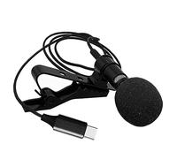 LABRIMP Mini Microfono Lavalier Condensatore Cablatore Type C per Smartphone Clip Facile Attaccare Registrazione Vlog e Streaming Compatto e Resistente All Ossidazione