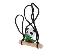 LABRIMP Ornamento per Auto Panda Carino in Plastica per Interni Auto, Accessorio per Specchietto Retrovisore Facile da Pulire senza Ostruire la Vista