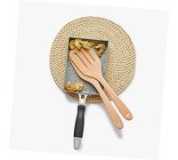 LABRIMP Paletta in Faggio con Spatola Antiaderente e Resistente Al Calore per Utensili Ecocompatibili