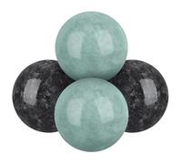 LABRIMP Palle di Marmo per Massaggio delle Mani Set da 2, Facili da Trasportare, Forma Rotonda, Sollievo dallo Stress, per Fisioterapia e Massaggi