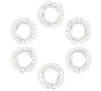 LABRIMP Pettine Elastico Invisibile 6 Pezzi in Plastica, Design Circolare, Multiuso, per Ragazze e Adolescenti, per Riunioni Importanti e Cura Quotidiana