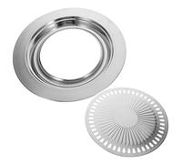 LABRIMP Piastra da Barbecue Acciaio Inossidabile Non Stick per Cucina Ed Esterna Accessorio per da Design Robusto Facile da