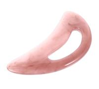 LABRIMP Piastra Raschiante in Resina di Cera D'api Manico Ergonomico per Massaggio al Collo e Piedi Strumento Guasha Professionale Rosa