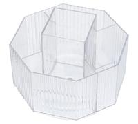 LABRIMP Porta Cosmetici Organizer Rotante per Pennelli Professionali in Plastica, Scomparti, per Desktop Vanity, Grande Capacità