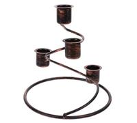 LABRIMP Portacandele Advent in Retrò Nero Supporto Decorativo per Candele Natalizie per Banchetti Feste e Decorazioni da Tavola