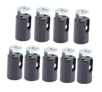 LABRIMP Portalampada Per Candelabri E14 in Plastica e Ferro Resistente, Basi Luminose Di Ricambio Per Lampadari a Sospensione, Set Da 9 Pezzi Per Cucine e Soggiorni