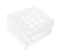 LABRIMP Portauova Trasparente Coperchio Contenitore Per Uova Doppio Strato Per Frigorifero Cassetto Della Cucina Organizer Per Uova