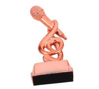 LABRIMP Premio Microfono in Resina Oro per Gare di Canto e Competizioni di Discorso, Design Unico ed Elegante, Premio Versatile e Feste Karaoke