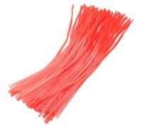 LABRIMP Sacchetti Rete Riutilizzabili per Ortofrutta in Nylon Rosso 100 Pezzi, Facili da Trasportare, per Conservare Frutta e Verdura in Cucina o Negozio