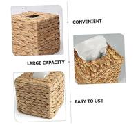 LABRIMP Scatola Portafazzoletti Intrecciata Mano in con Contenitore Design Semplice Ed Tovaglioli Resistente e Decorativo